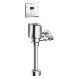 Commercial 81T Electronic Exposed Water Closet Flush Valve with Wallmount Sensor - Hardwire Operated — Chrome