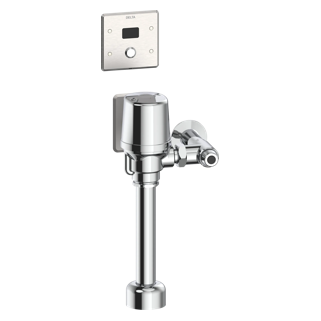 Commercial 81T WMS Electronic Exposed Water Closet Flush Valve with Wallmount Sensor - Hardwire Operated — Chrome