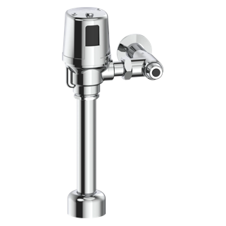 Commercial 81TBT / 81THW Electronic Exposed Water Closet Flush Valve with Dual Flush - Battery Operated — Chrome