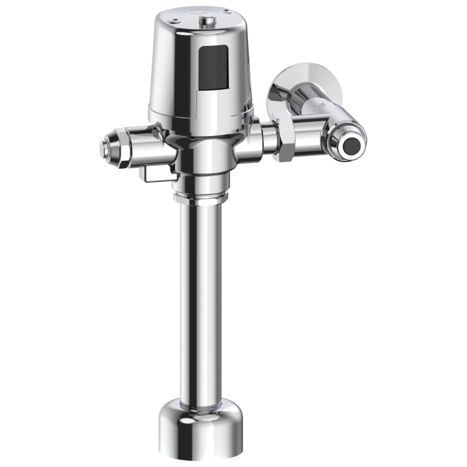 Commercial 81TBT / 81THW Electronic Exposed Water Closet Flush Valve with Mechanical Manual Override - Hardwire Operated — Chrome