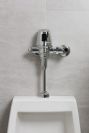 Commercial 81T Electronic Exposed Water Closet Flush Valve with Mechanical Manual Override - Solar Operated — Chrome
