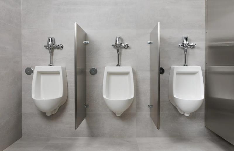 Commercial 81T Electronic Exposed Urinal Flush Valve with Mechanical Manual Override - Solar Operated — Chrome