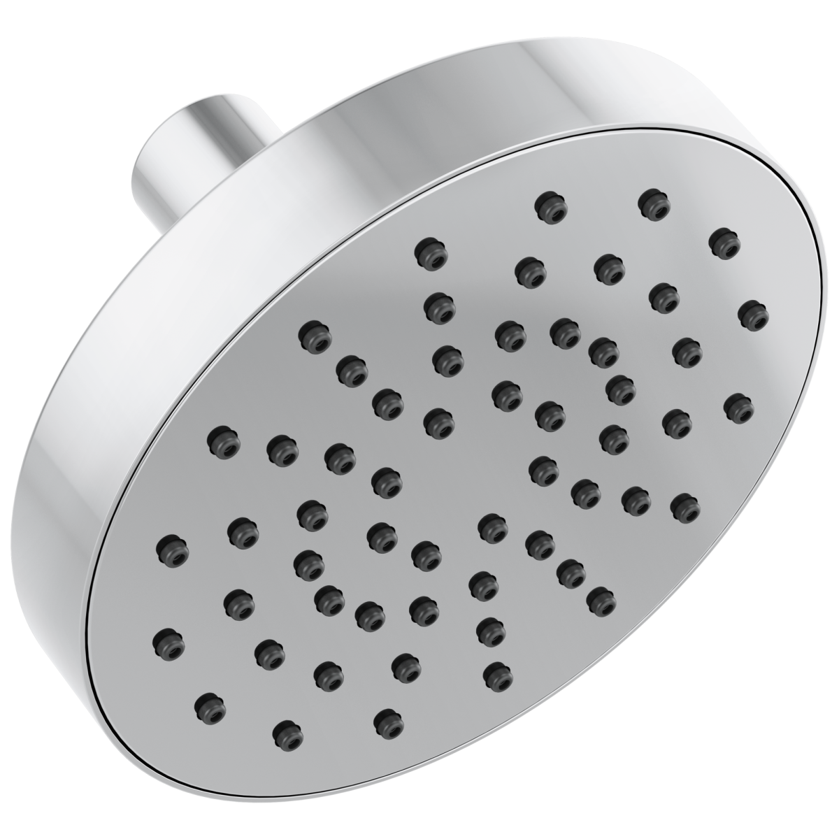 BRIZO Essential Shower 5" Linear Round Single-Function Wall Mount Shower Head - 1.75 GPM — Chrome