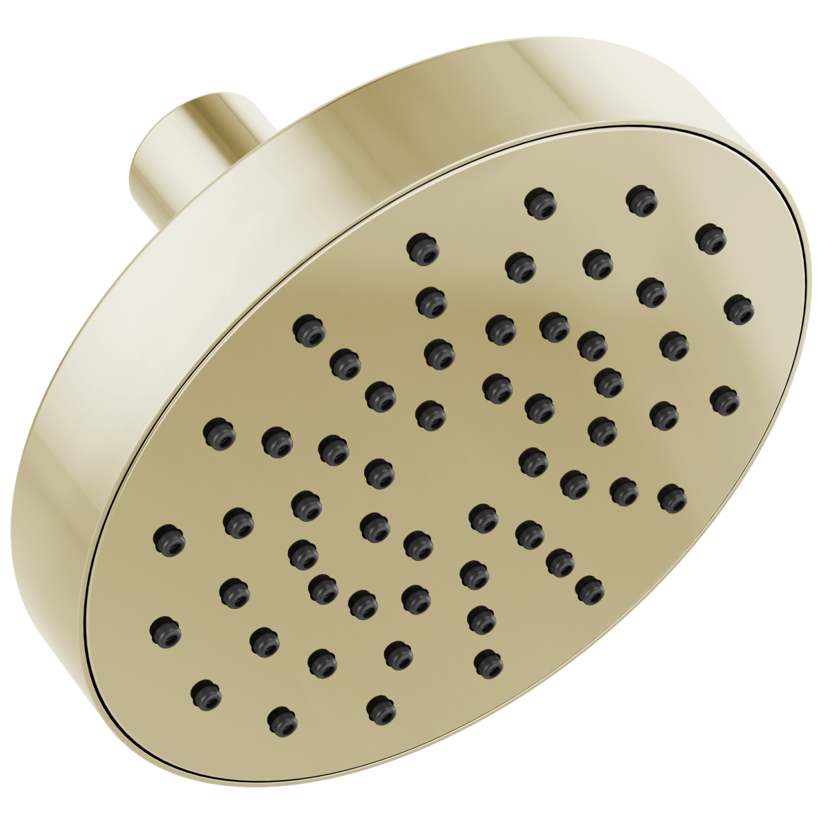 BRIZO Essential Shower 5" Linear Round Single-Function Wall Mount Shower Head - 1.75 GPM — Polished Nickel