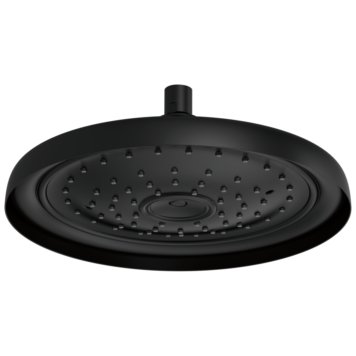 BRIZO Essential Shower 11" Classic Round Single-Function Raincan Shower Head - 1.75 GPM — Matte Black