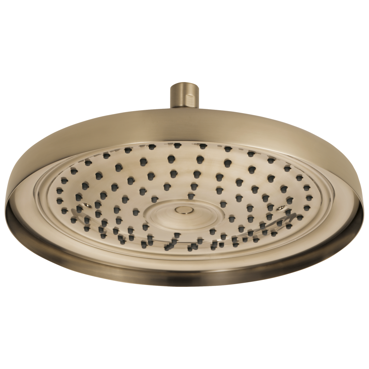 BRIZO Essential Shower 11" Classic Round Single-Function Raincan Shower Head - 2.5 GPM — Luxe Gold