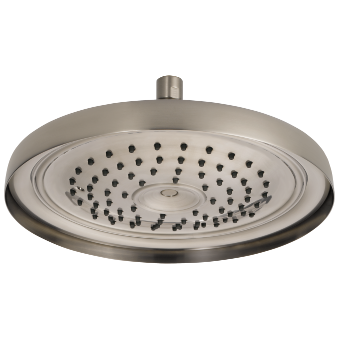 BRIZO Essential Shower 11" Classic Round Single-Function Raincan Shower Head - 1.75 GPM — Luxe Nickel