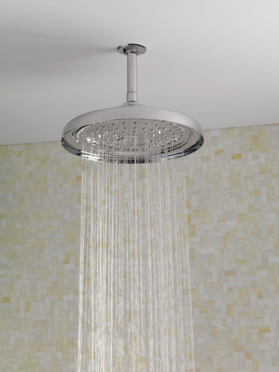 BRIZO Essential Shower 6" Ceiling Mount Shower Arm And Round Flange — Chrome