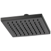 BRIZO Essential Shower 8" Linear Square Single-Function Raincan Shower Head - 1.75 GPM — Matte Black
