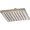 BRIZO Essential Shower 8" Linear Square Single-Function Raincan Shower Head - 1.75 GPM — Brushed Nickel