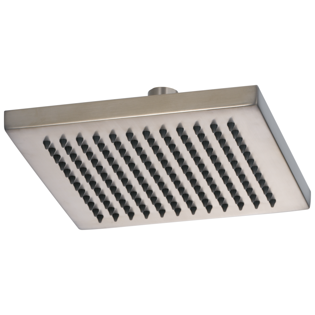 BRIZO Essential Shower 8" Linear Square Single-Function Raincan Shower Head - 2.5 GPM — Luxe Nickel