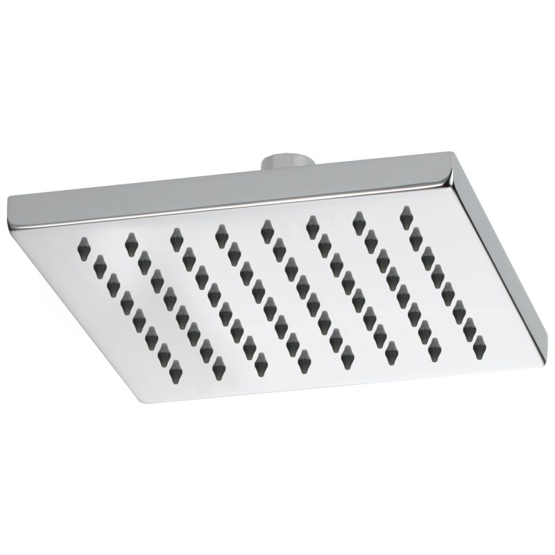 BRIZO Essential Shower 8" Linear Square Single-Function Raincan Shower Head - 1.75 GPM — Chrome