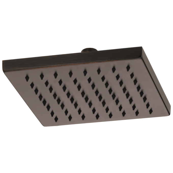BRIZO Essential Shower 8" Linear Square Single-Function Raincan Shower Head - 1.75 GPM — Venetian Bronze