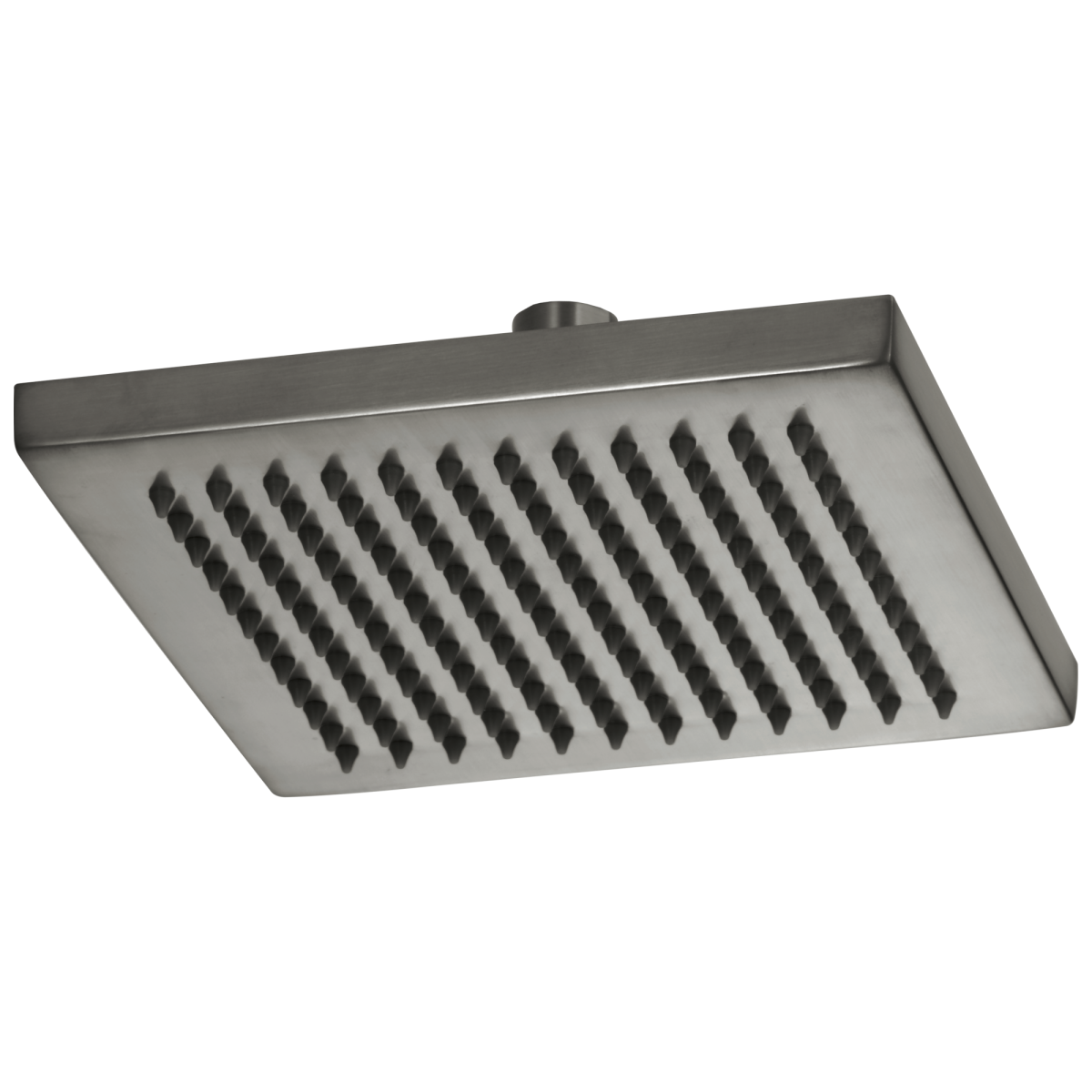 BRIZO Essential Shower 8" Linear Square Single-Function Raincan Shower Head - 2.5 GPM — Luxe Steel