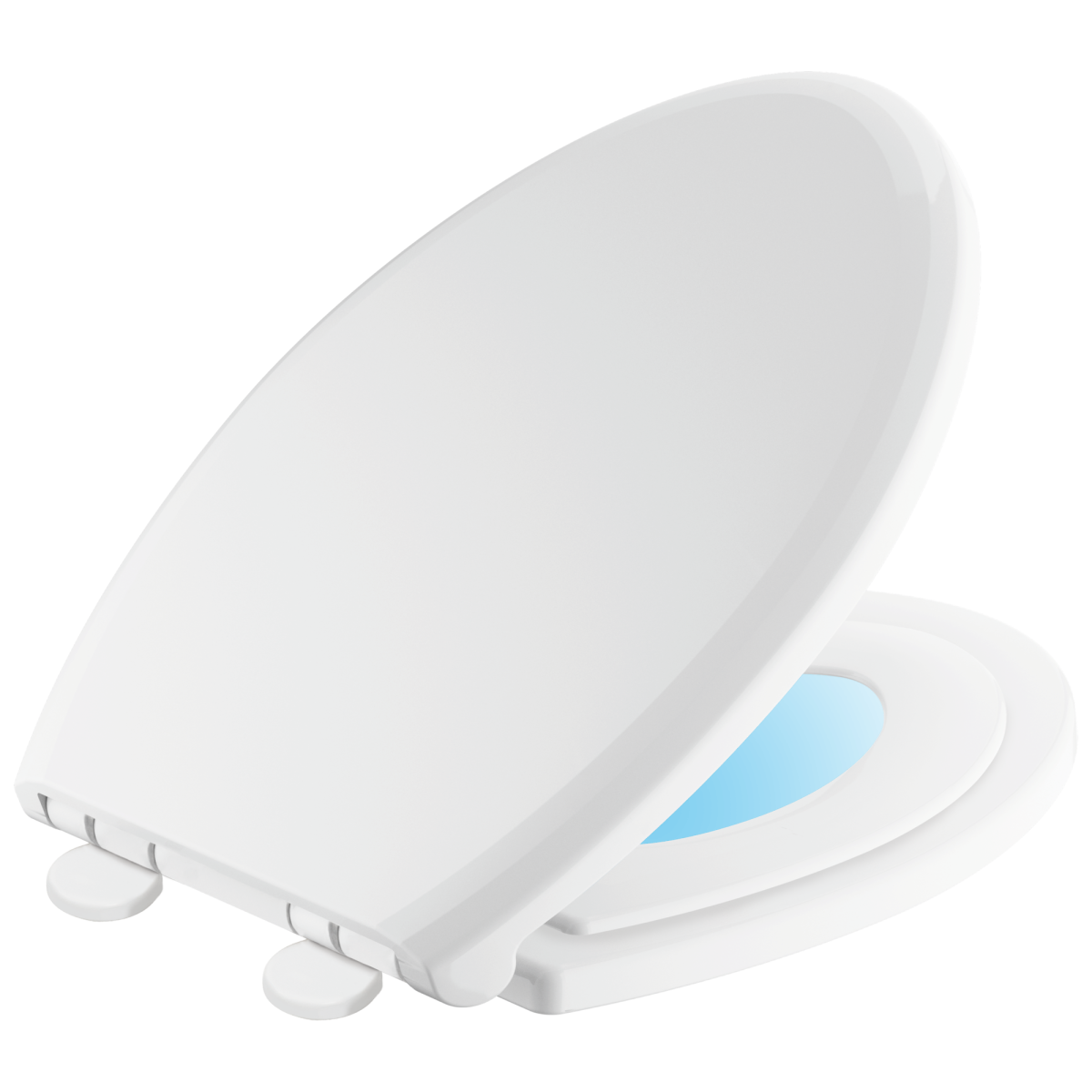 DELTA Sanborne Elongated Slow-Close / Quick-Release Nightlight Family Seat — White