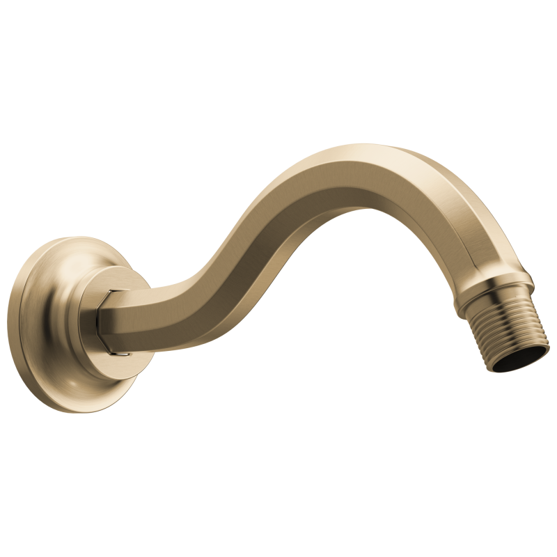BRIZO Beauclere 7 1/2" Shower Arm and Flange — Luxe Gold