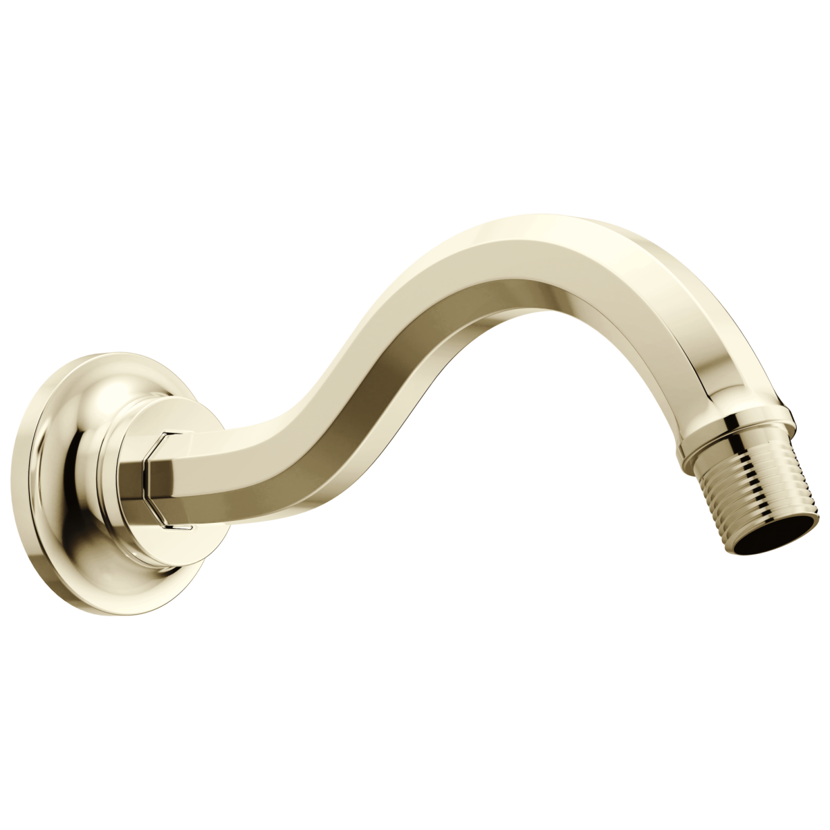 BRIZO Beauclere 7 1/2" Shower Arm and Flange — Polished Nickel