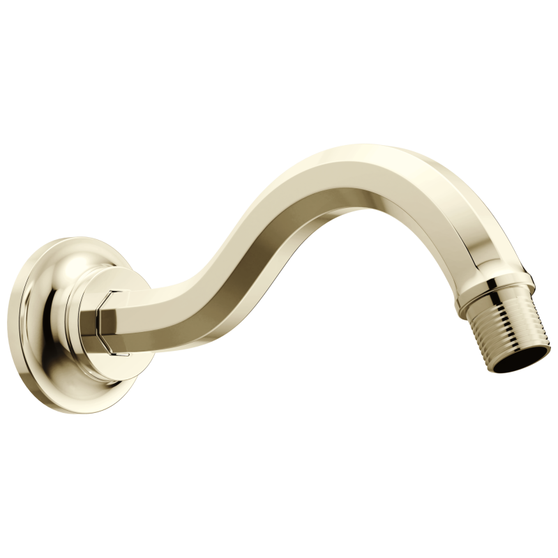 BRIZO Beauclere 7 1/2" Shower Arm and Flange — Polished Nickel