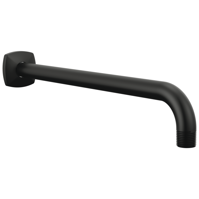BRIZO Allaria 13" Wall Mount Shower Arm and Flange — Matte Black