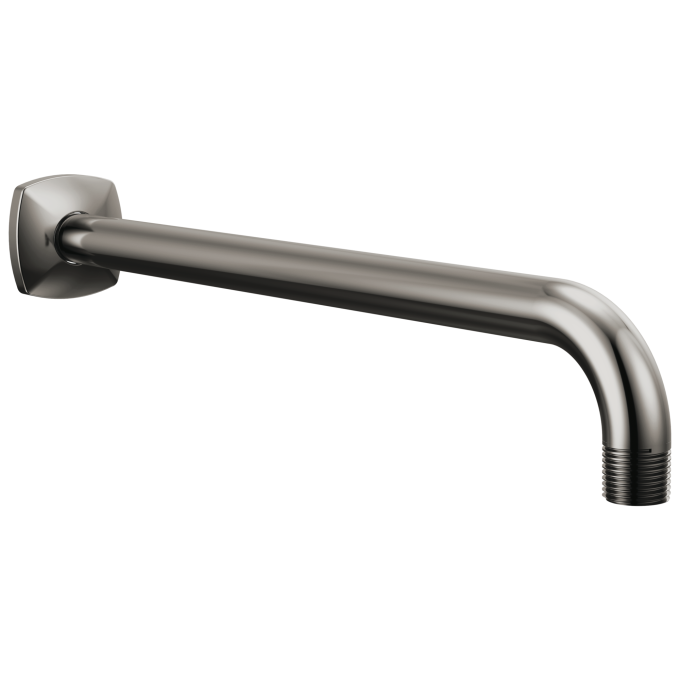 BRIZO Allaria 13" Wall Mount Shower Arm and Flange — Brilliance Black Onyx