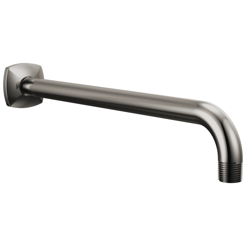 BRIZO Allaria 13" Wall Mount Shower Arm and Flange — Brilliance Black Onyx