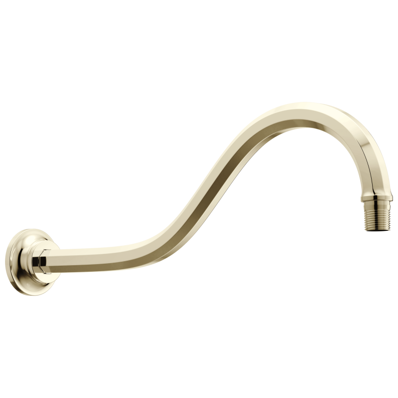 BRIZO Beauclere 16" Shower Arm and Flange — Polished Nickel