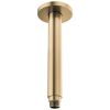 BRIZO Kintsu 10" Dual Waterway Ceiling Mount Shower Arm and Flange — Luxe Gold