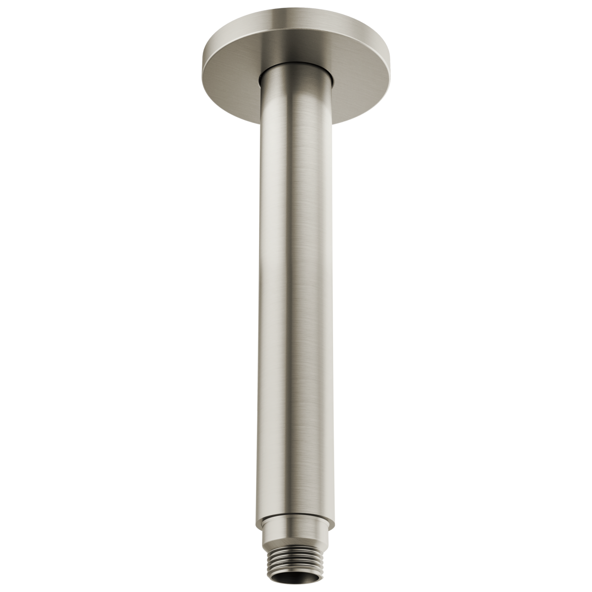 BRIZO Kintsu 10" Dual Waterway Ceiling Mount Shower Arm and Flange — Luxe Nickel