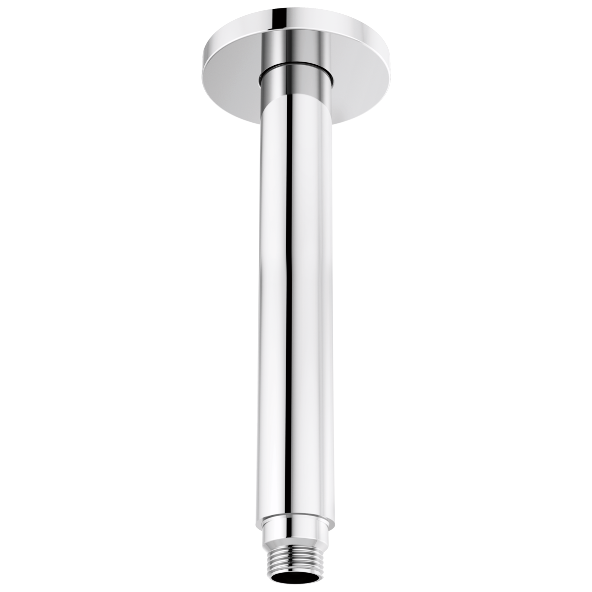 BRIZO Kintsu 10" Dual Waterway Ceiling Mount Shower Arm and Flange — Chrome