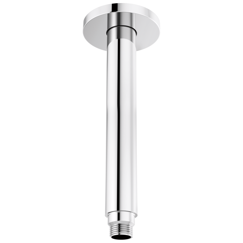 BRIZO Kintsu 10" Dual Waterway Ceiling Mount Shower Arm and Flange — Chrome