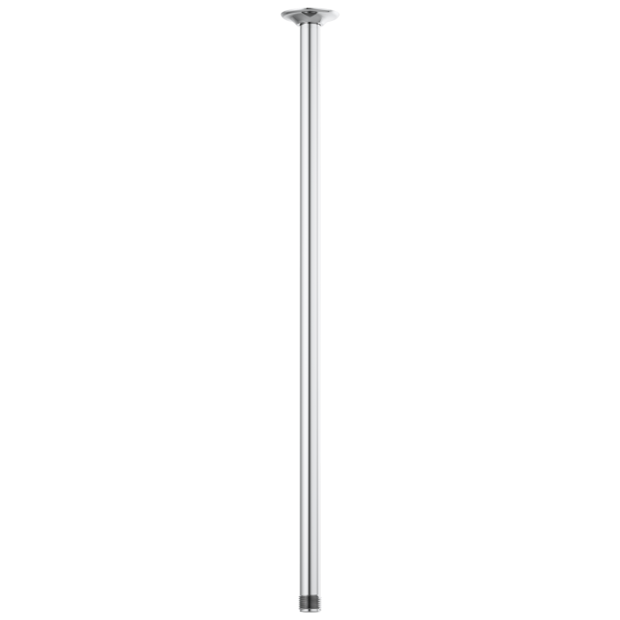 BRIZO Essential Shower 24" Ceiling Mount Shower Arm And Round Flange — Chrome