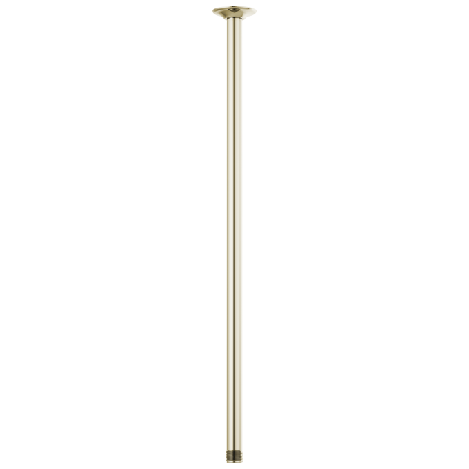 BRIZO Essential Shower 24" Ceiling Mount Shower Arm And Round Flange — Polished Nickel