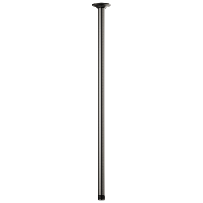 BRIZO Essential Shower 24" Ceiling Mount Shower Arm And Round Flange — Luxe Steel
