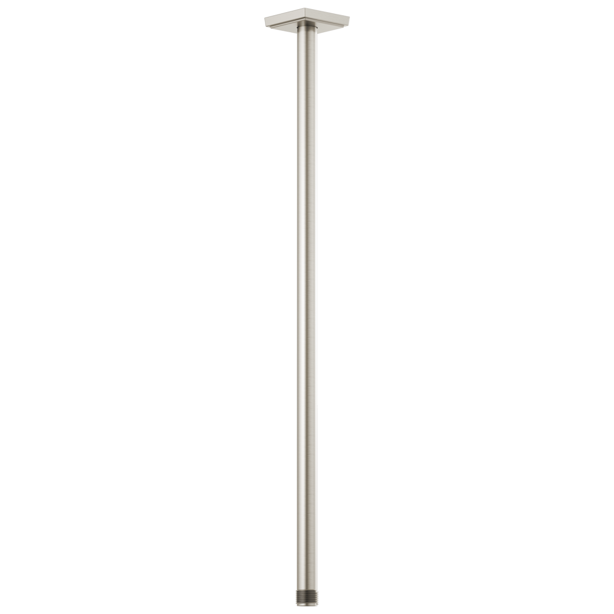 BRIZO Essential Shower 24" Ceiling Mount Shower Arm And Square Flange — Luxe Nickel