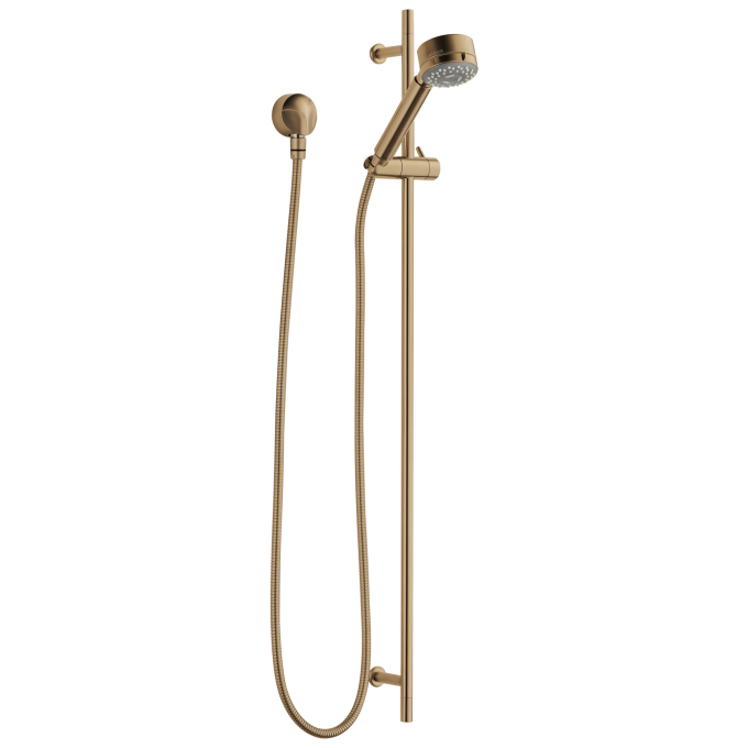 BRIZO European Multi-Function Slide Bar Hand Shower — Luxe Gold