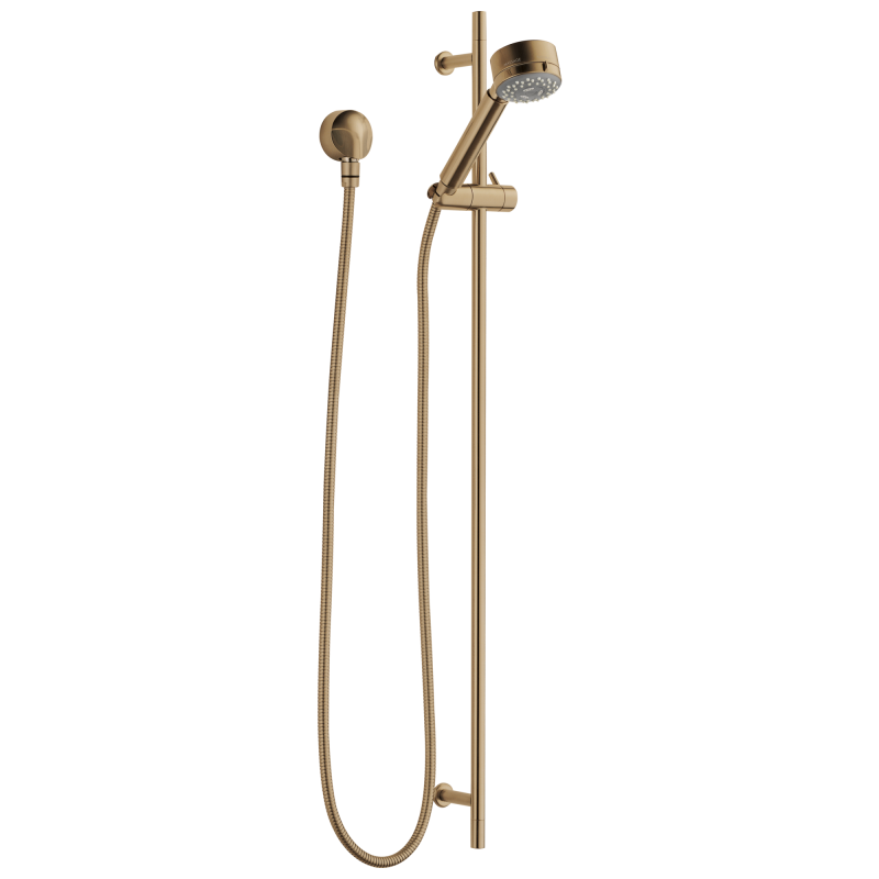 BRIZO European Multi-Function Slide Bar Hand Shower — Luxe Gold