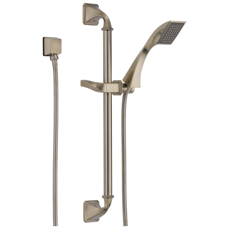 BRIZO Virage Single-Function Slide Bar Hand Shower — Brushed Nickel