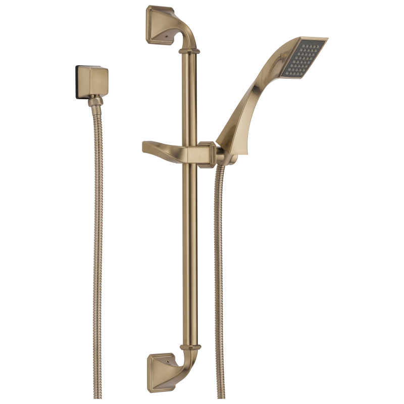 BRIZO Virage Single-Function Slide Bar Hand Shower — Luxe Gold