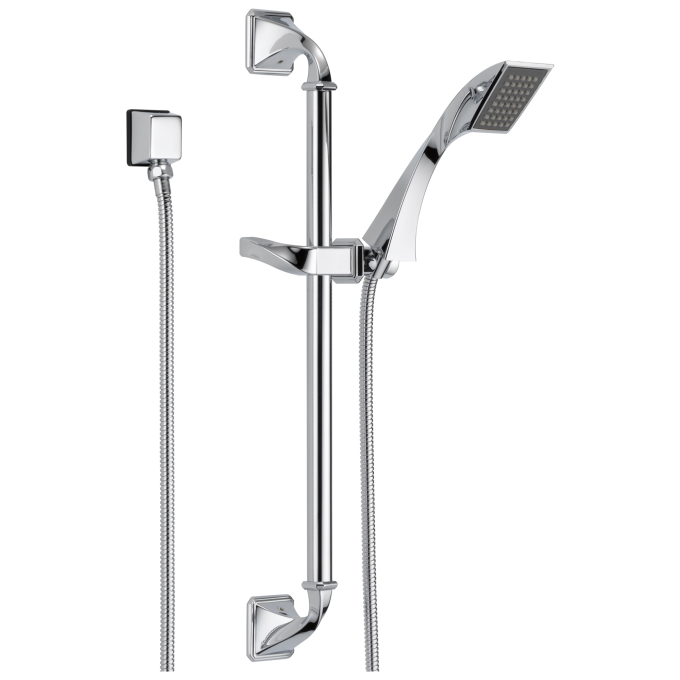 BRIZO Virage Single-Function Slide Bar Hand Shower — Chrome