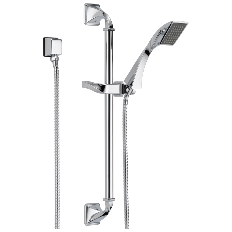 BRIZO Virage Single-Function Slide Bar Hand Shower — Chrome