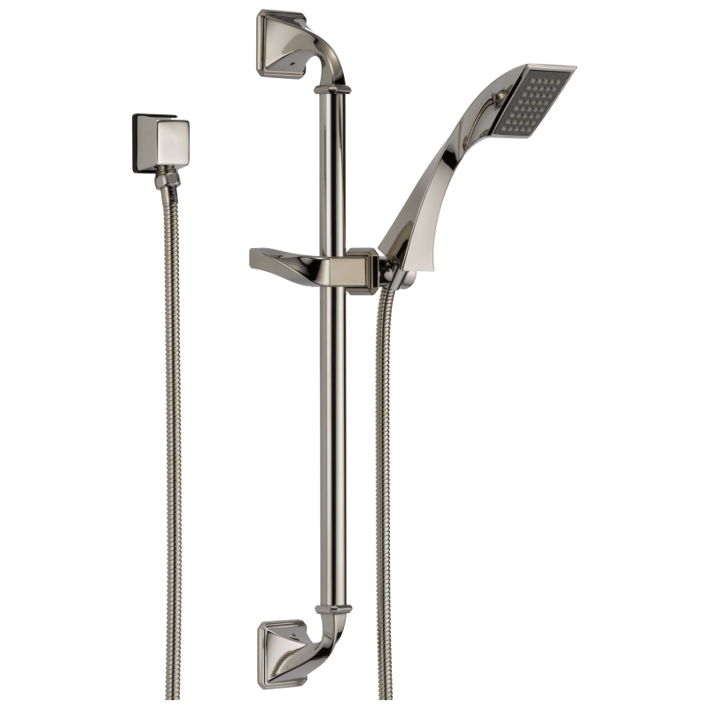 BRIZO Virage Single-Function Slide Bar Hand Shower — Polished Nickel