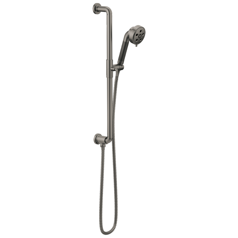BRIZO Litze Slide Bar Handshower with H2OKINETIC Technology — Luxe Steel