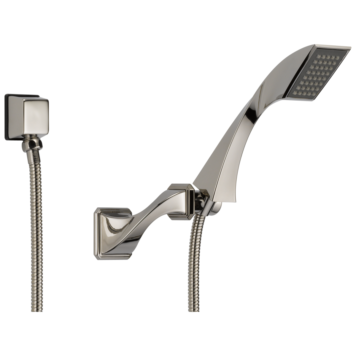 BRIZO Virage Single-Function Wall Mount Hand Shower — Polished Nickel