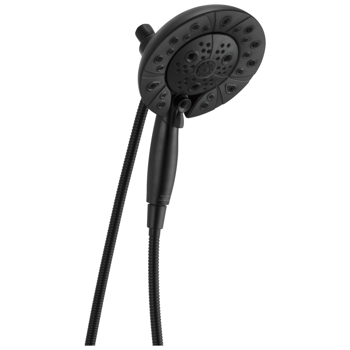BRIZO Essential Shower Classic Round H2Okinetic Multi-Function Hydrati 2|1 Shower — Matte Black