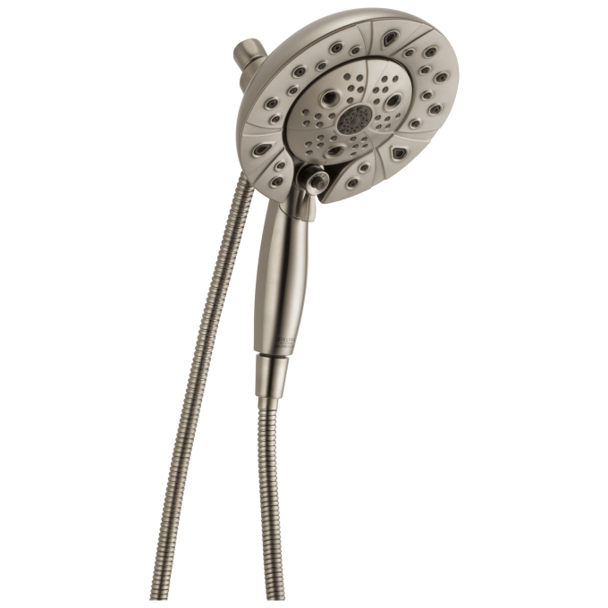 BRIZO Essential Shower Classic Round H2Okinetic Multi-Function Hydrati 2|1 Shower — Luxe Nickel