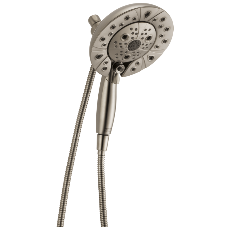 BRIZO Essential Shower Classic Round H2Okinetic Multi-Function Hydrati 2|1 Shower — Luxe Nickel