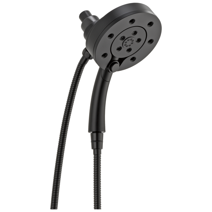 BRIZO Essential Shower Linear Round H2Okinetic Multi-Function Hydrati 2|1 Shower — Matte Black