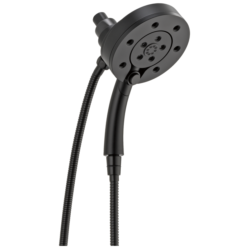 BRIZO Essential Shower Linear Round H2Okinetic Multi-Function Hydrati 2|1 Shower — Matte Black