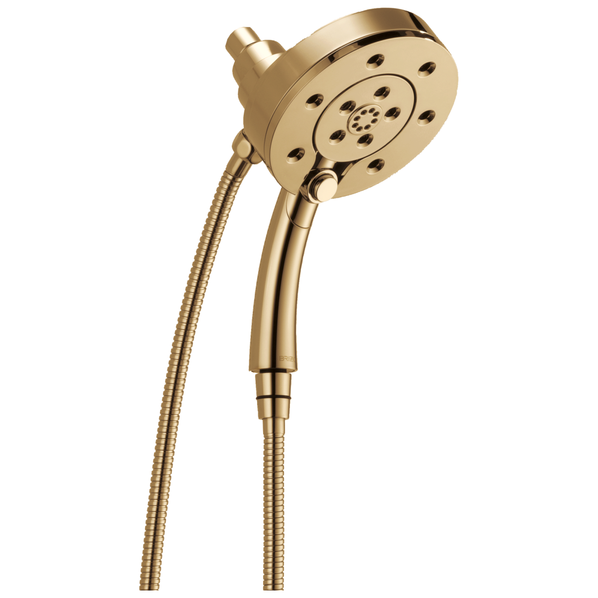 BRIZO Essential Shower Linear Round H2Okinetic Multi-Function Hydrati 2|1 Shower — Polished Gold