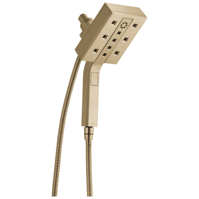 BRIZO Other Linear Square H2Okinetic Multi-Function Hydrati 2|1 Shower — Luxe Gold